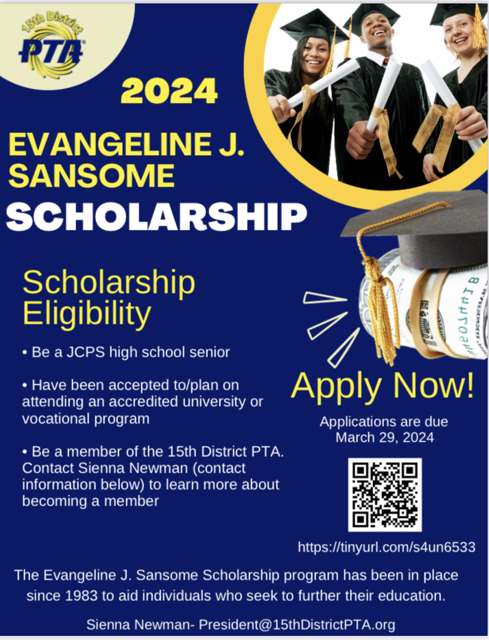 PTA Scholarship applications due March 29