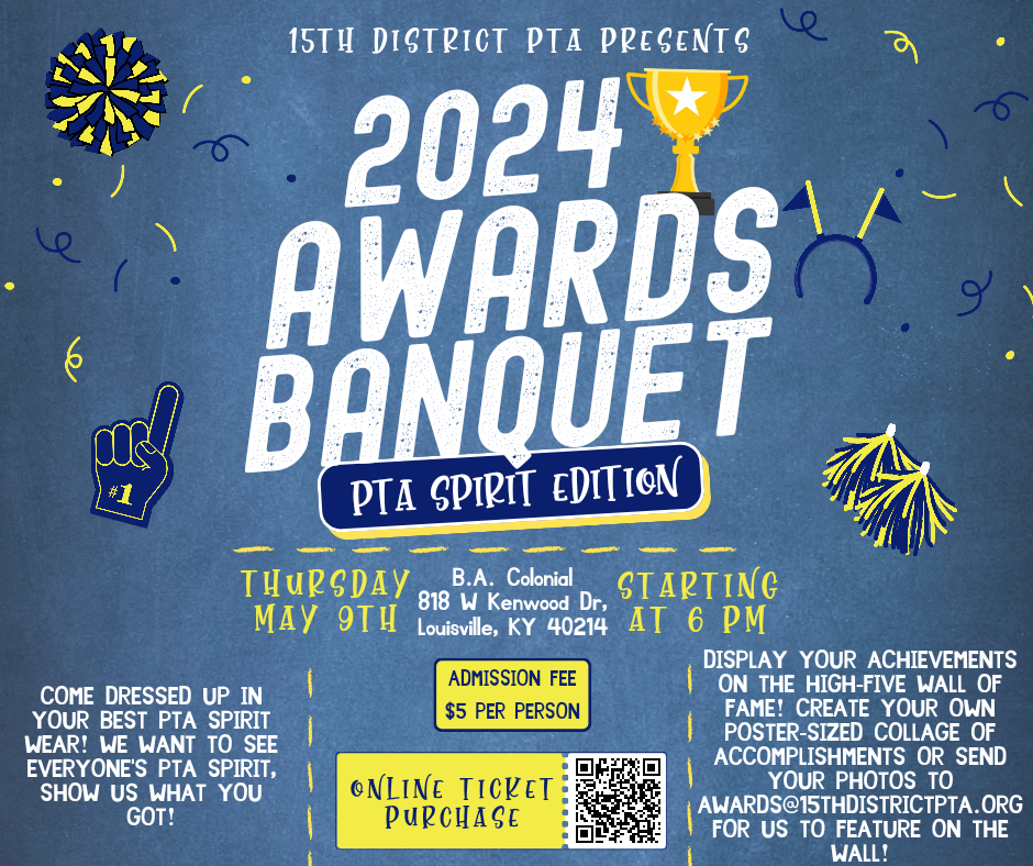 Final Reminder: District Awards Banquet May 9