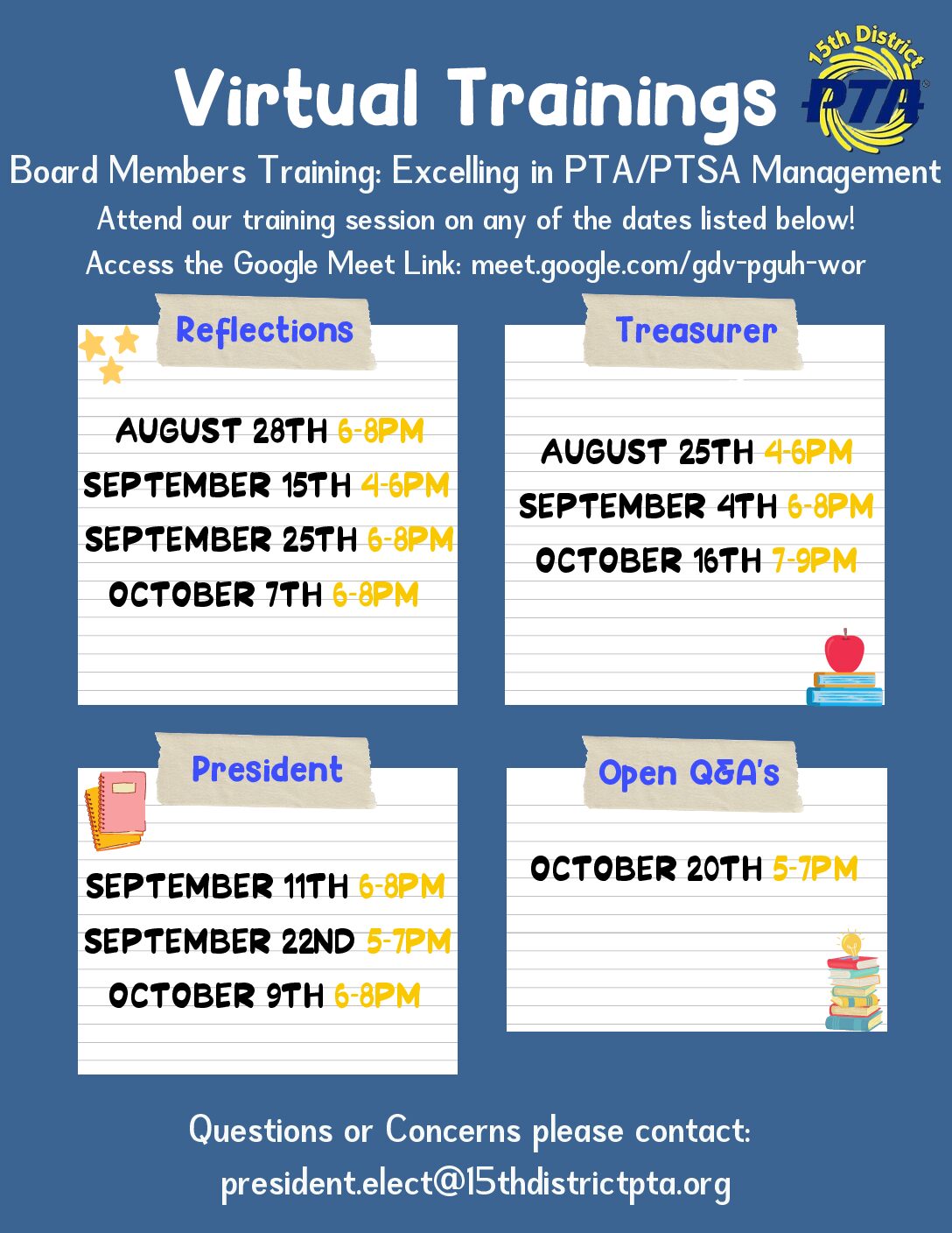 Training to help you lead your PTA